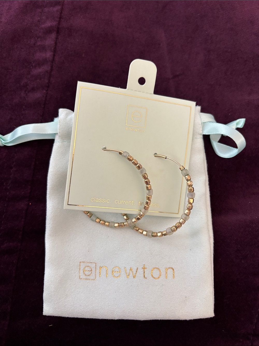 enewton beaded hoops:  Flirty Endless Gold Sincerity